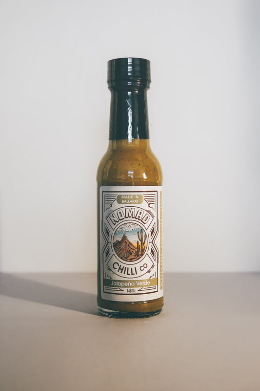 Fermented Hot Sauce Jalapeno and Pineapple Verde Hot Sauce Front On